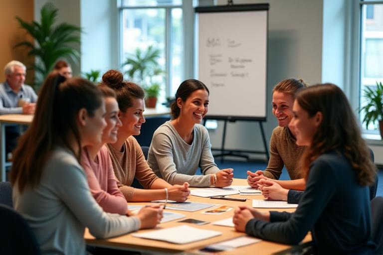 Corporate wellness workshop session